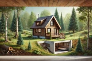 Cabin Style Tiny Houses With Bedroom Basement